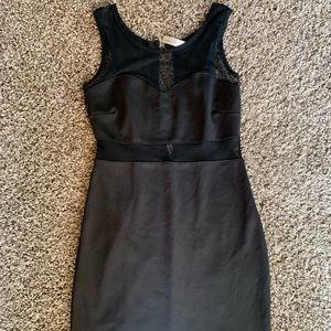 Black Bodycon dress with sheer detailing
